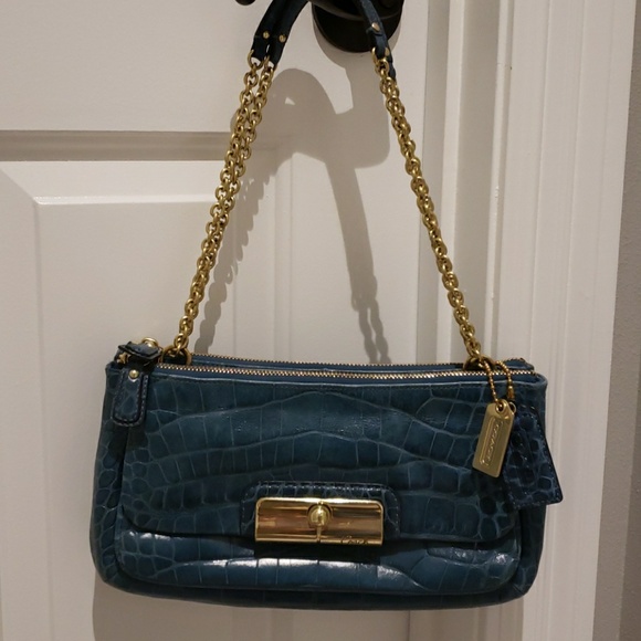 Coach Croco Embossed Leather bag - Picture 3 of 8